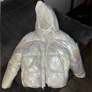 Old Navy iridescent puffer jacket like new